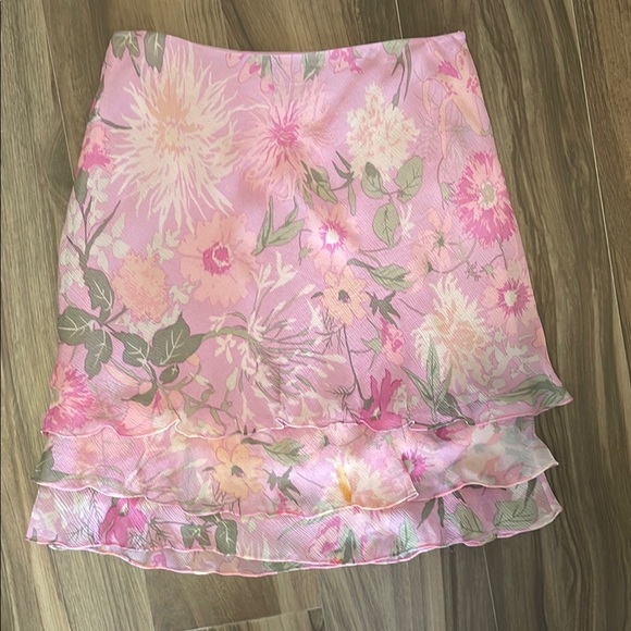 Ralph Lauren Dresses & Skirts - Like New Vintage Ralph Lauren Floral Pink Skirt